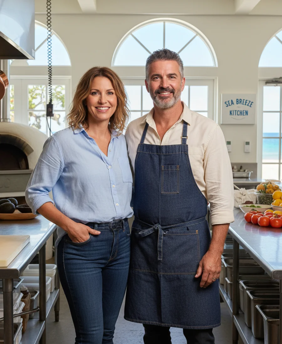 Mia Chen and David Park, founders of Coastline Kitchen