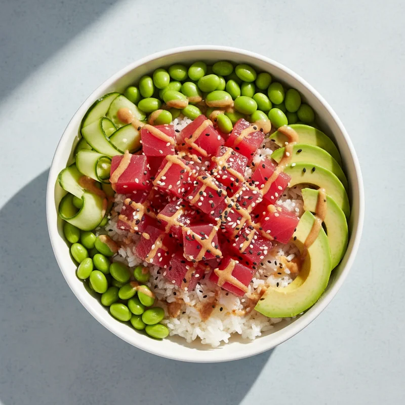 Ahi tuna poke bowl